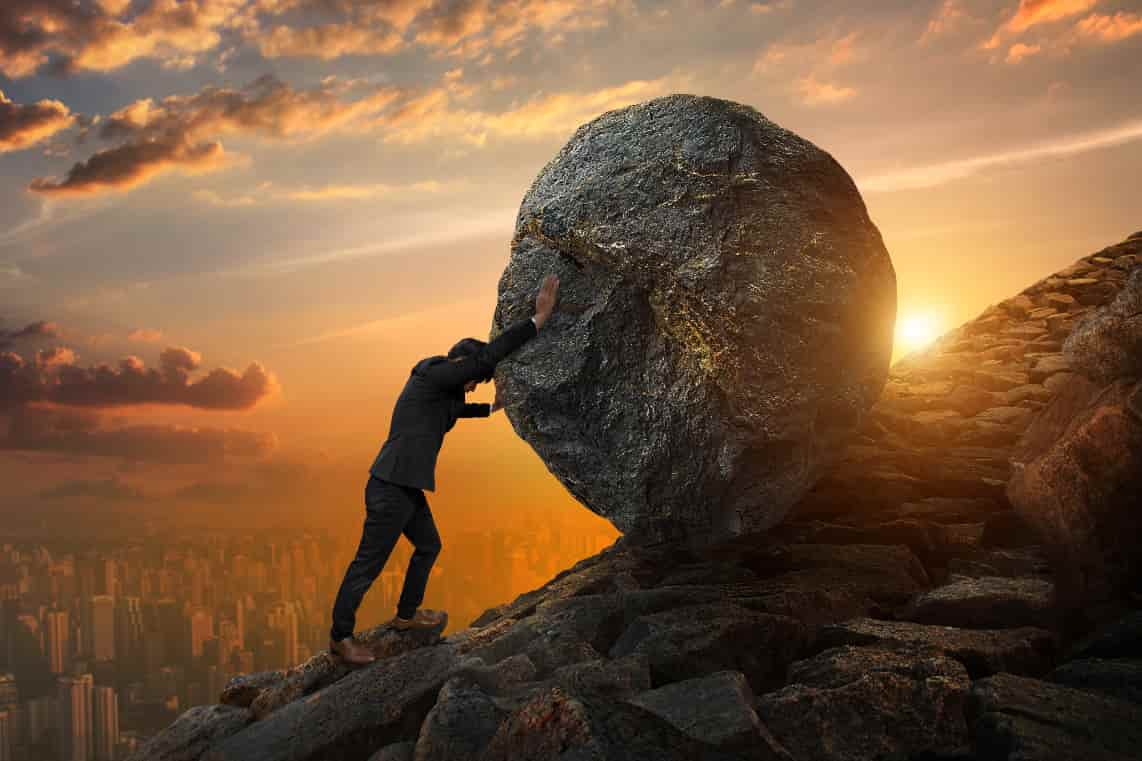 Eine Sisyphusarbeit erledigen müssen